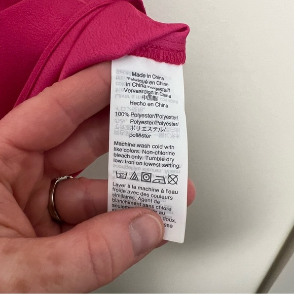 J.‎ Crew Barbie Pink Sleeveless Ruffled Neckline Blouse Size 4 Dressy Feminine - Picture 7 of 9